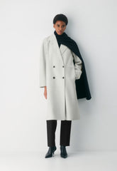 The Slouch™ Double-Faced Coat - Luxe (Re)Wool - HEATHER CARRARA GREY