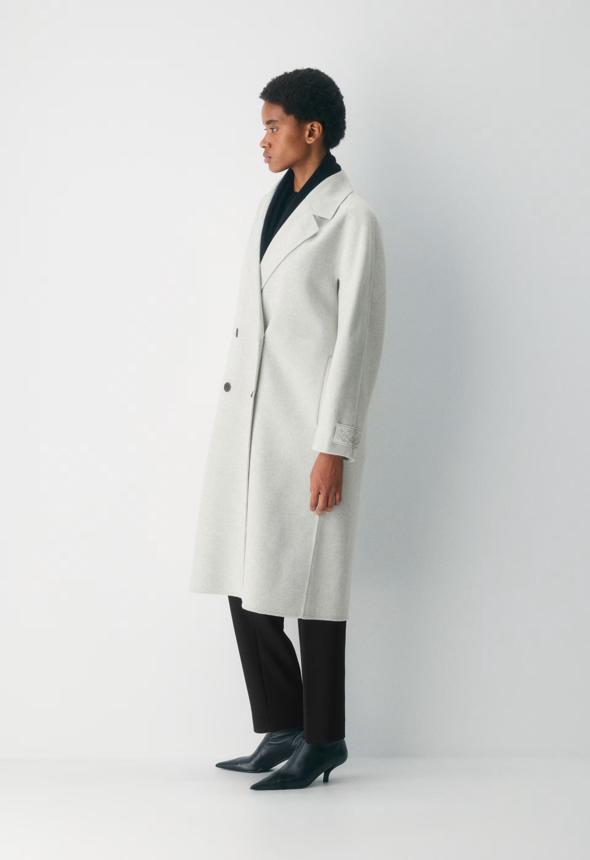 The Slouch™ Double-Faced Coat - Luxe (Re)Wool - HEATHER CARRARA GREY