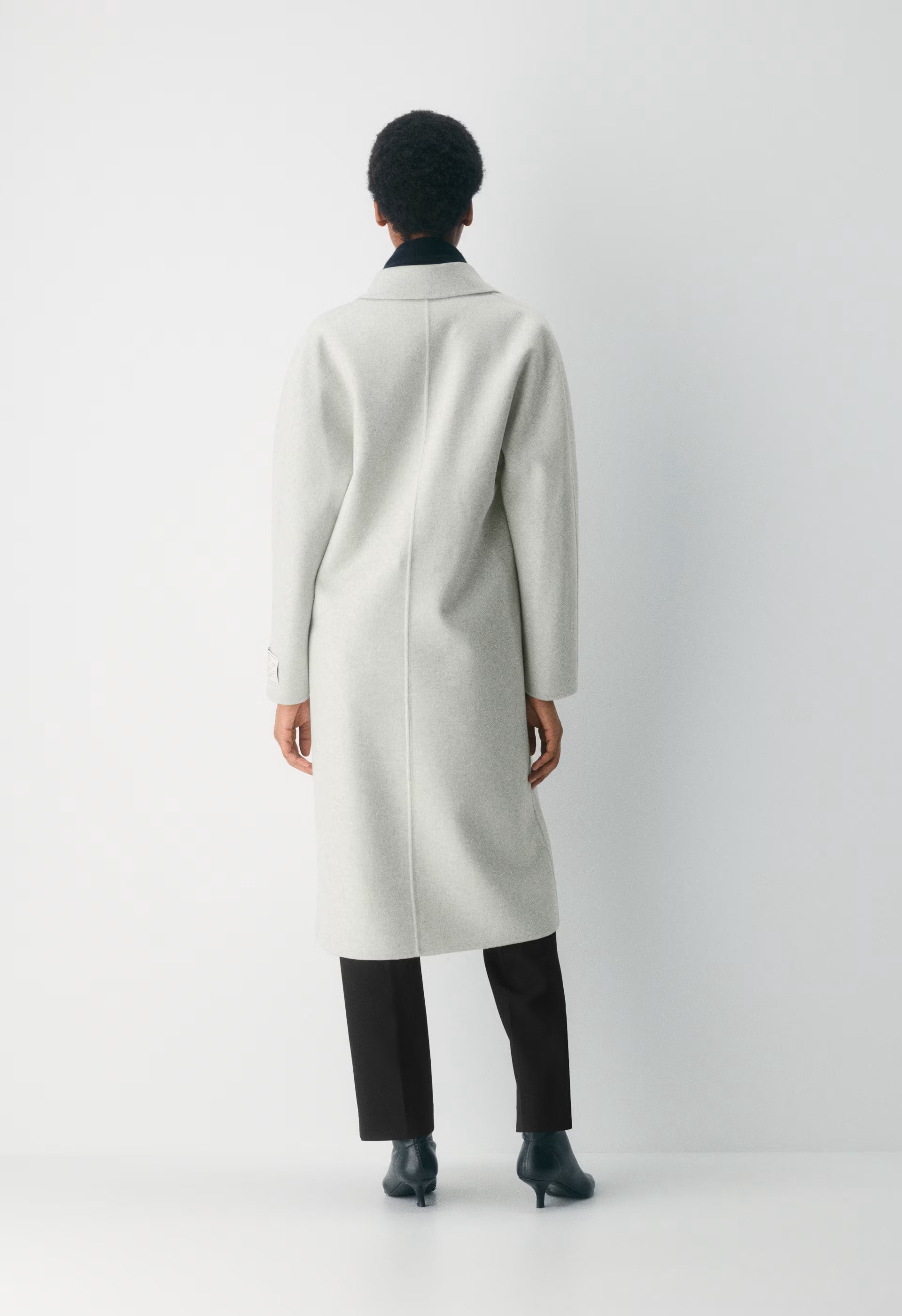 The Slouch™ Double-Faced Coat - Luxe (Re)Wool - HEATHER CARRARA GREY