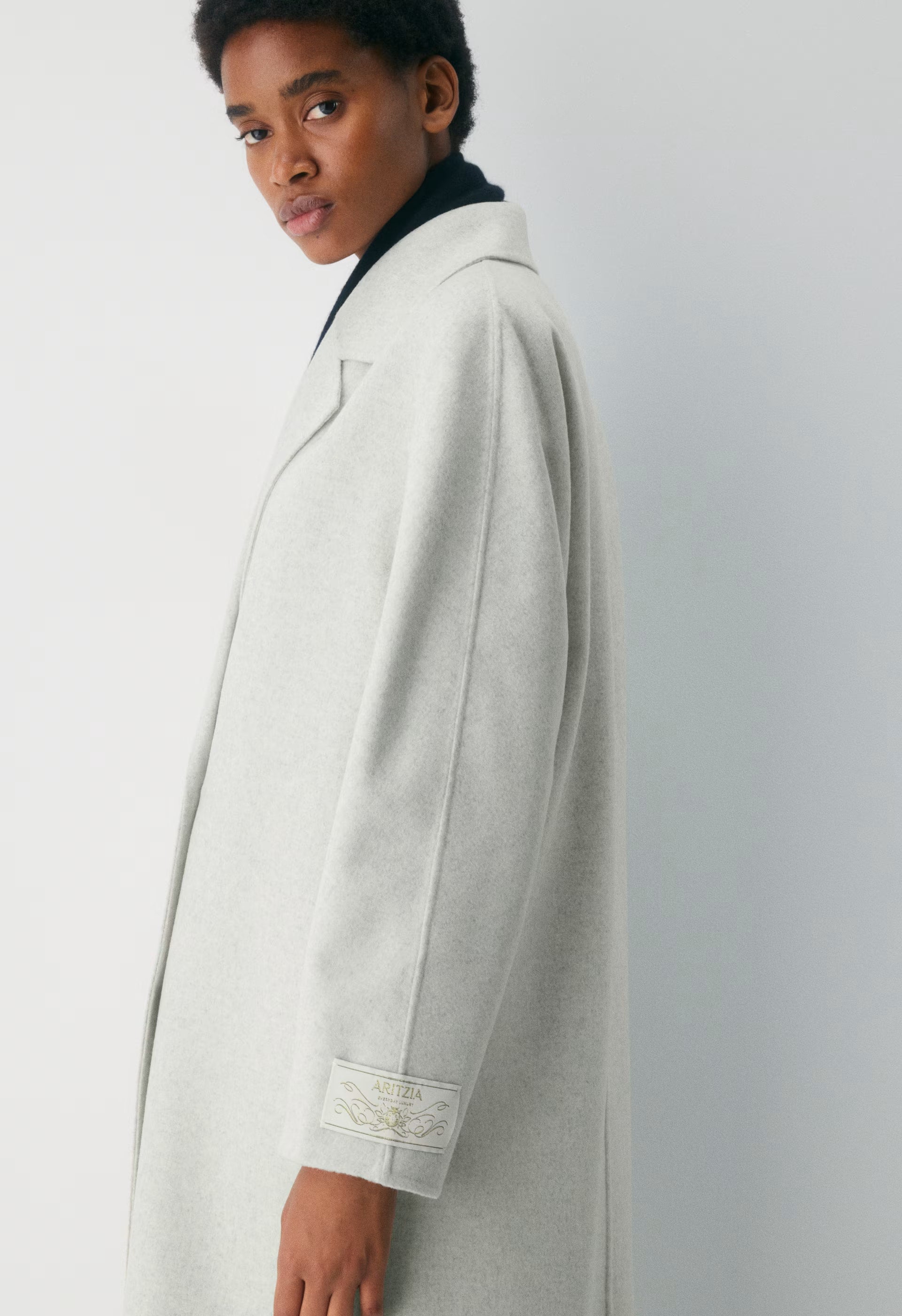 The Slouch™ Double-Faced Coat - Luxe (Re)Wool - HEATHER CARRARA GREY