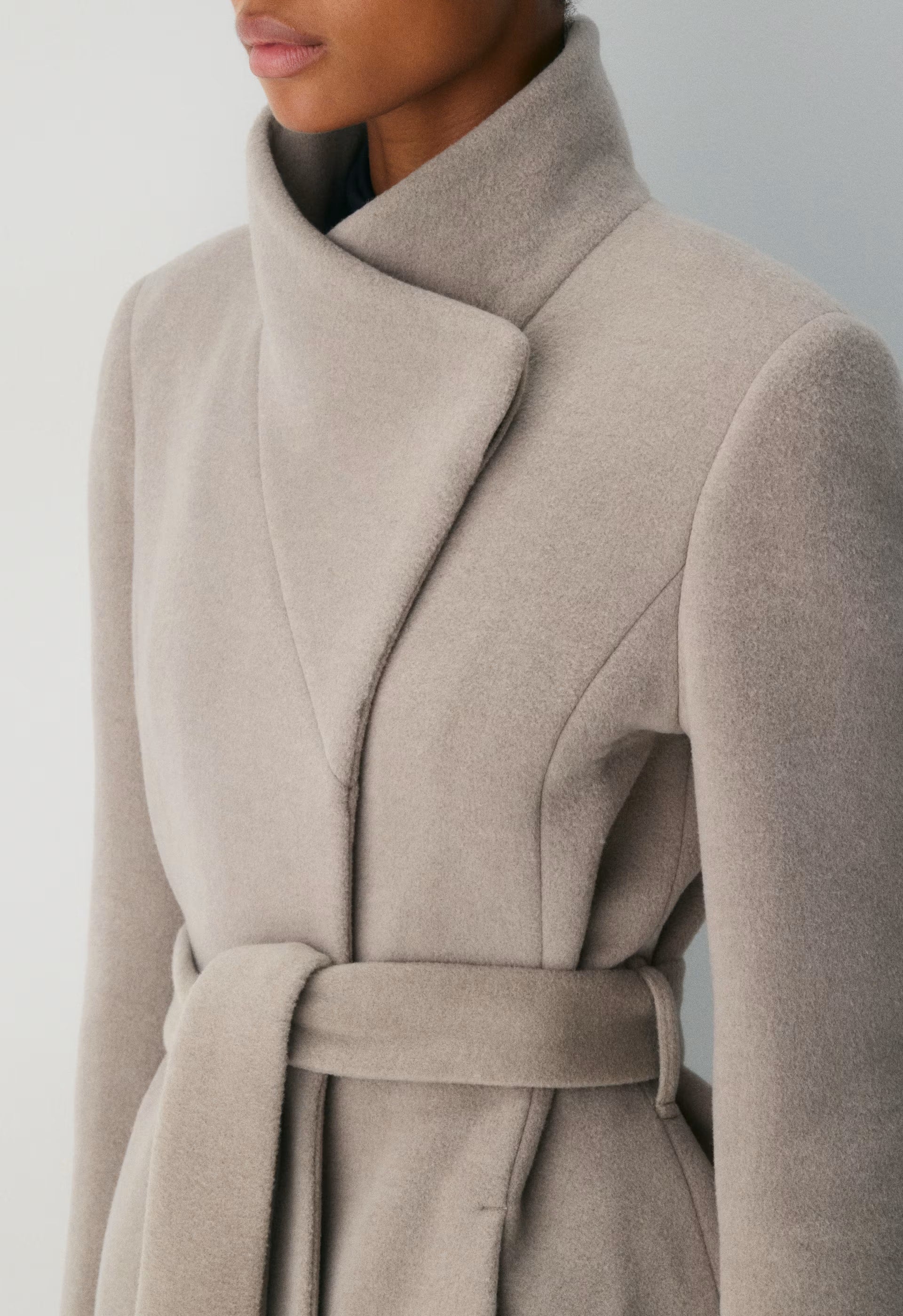 The Connor Coat - Soft Wool Cashmere - HEATHER WARM TAUPE