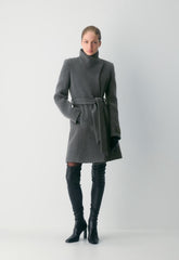 The Connor Coat - Soft Wool Cashmere - HEATHER CHARCOAL