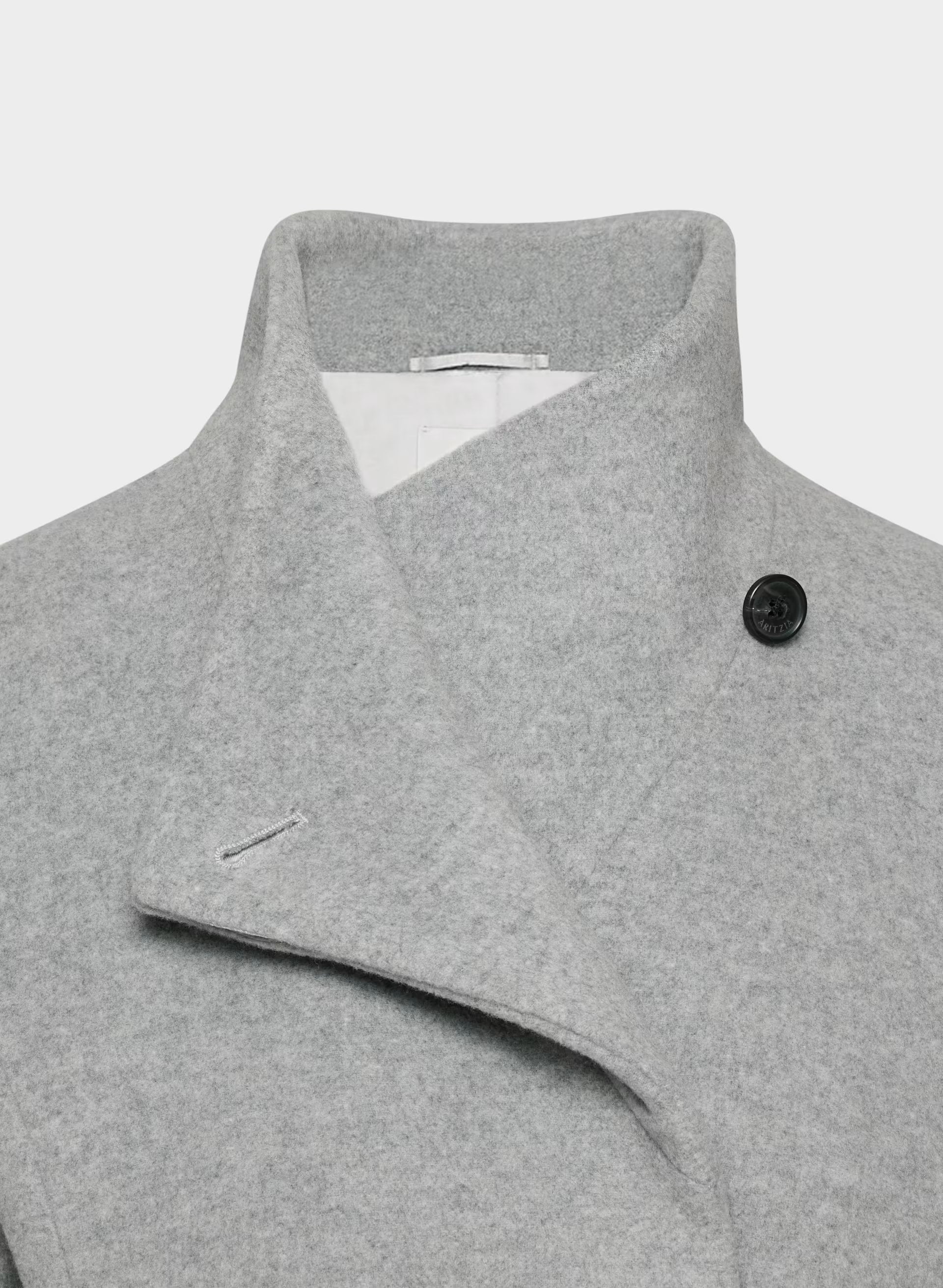 The Connor Coat - Soft Wool Cashmere - HEATHER LIGHT GREY