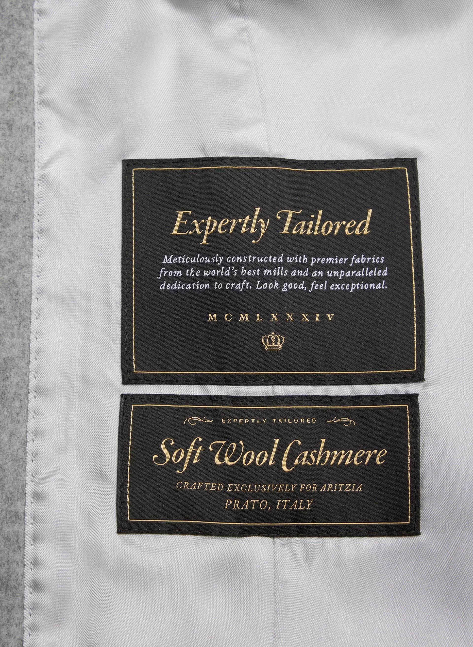 The Connor Coat - Soft Wool Cashmere - HEATHER LIGHT GREY