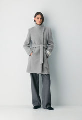 The Connor Coat - Soft Wool Cashmere - HEATHER LIGHT GREY