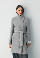 The Connor Coat - Soft Wool Cashmere - HEATHER LIGHT GREY