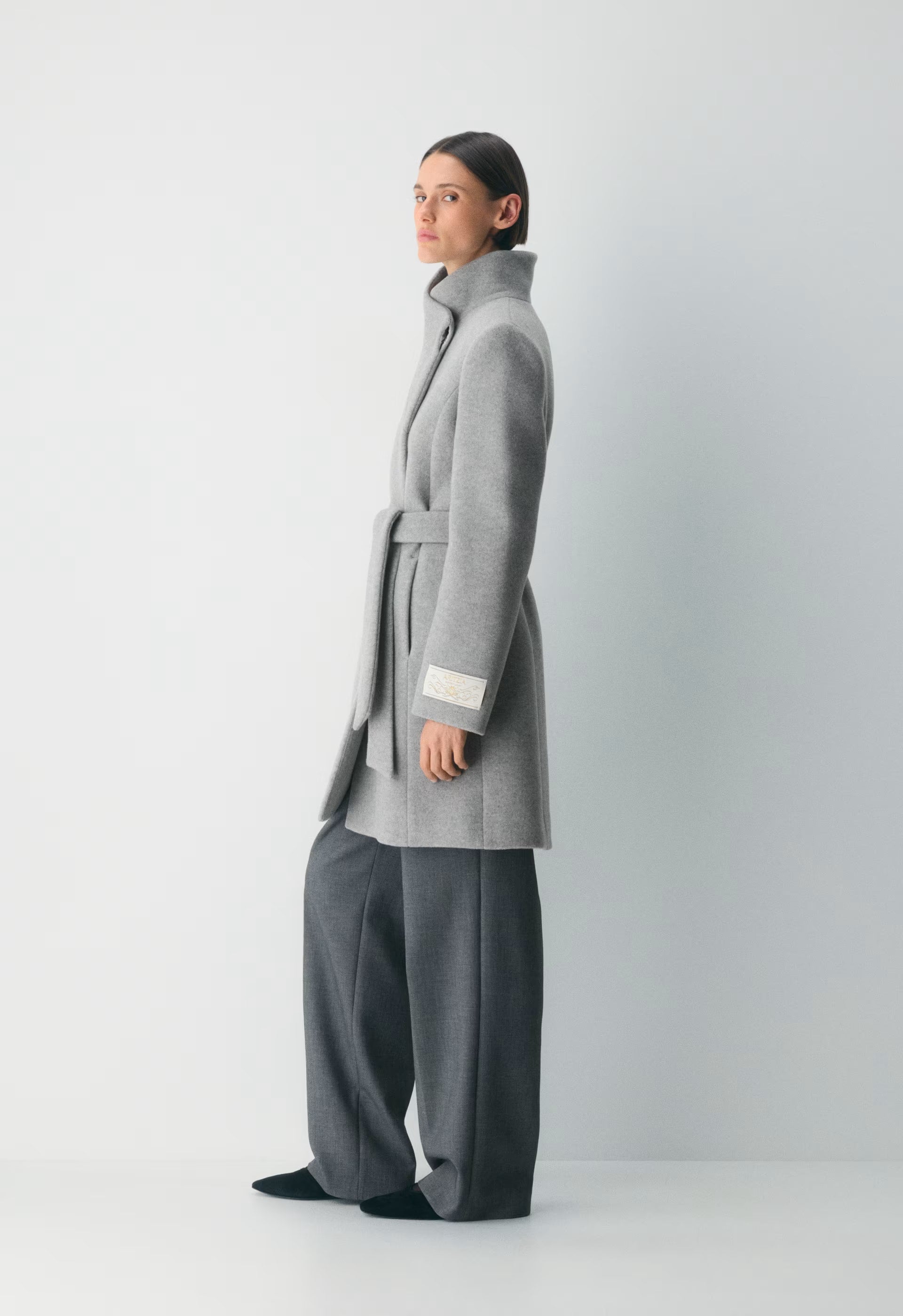 The Connor Coat - Soft Wool Cashmere - HEATHER LIGHT GREY