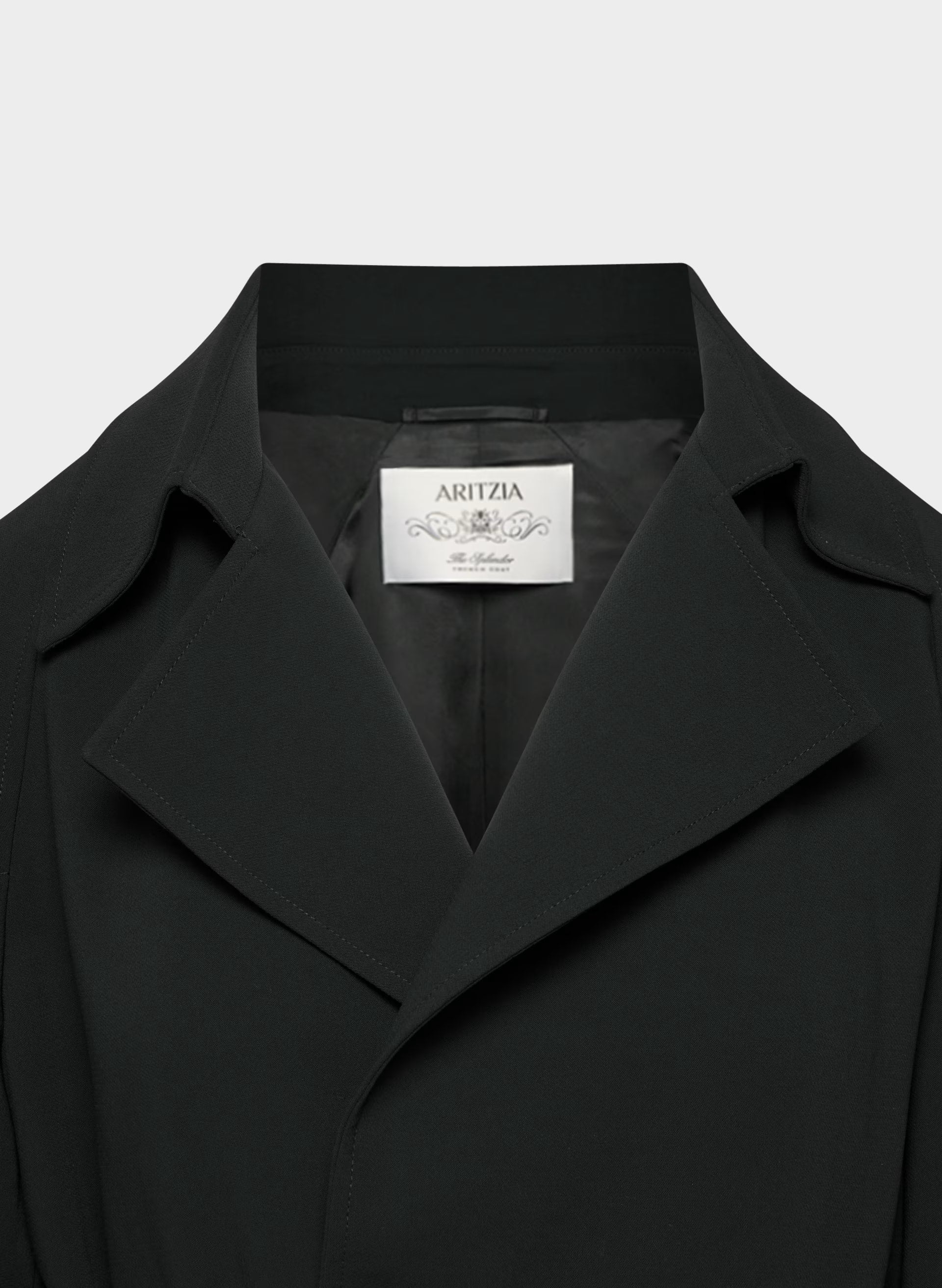 The Splendor Trench Coat - Crepette™ - BLACK