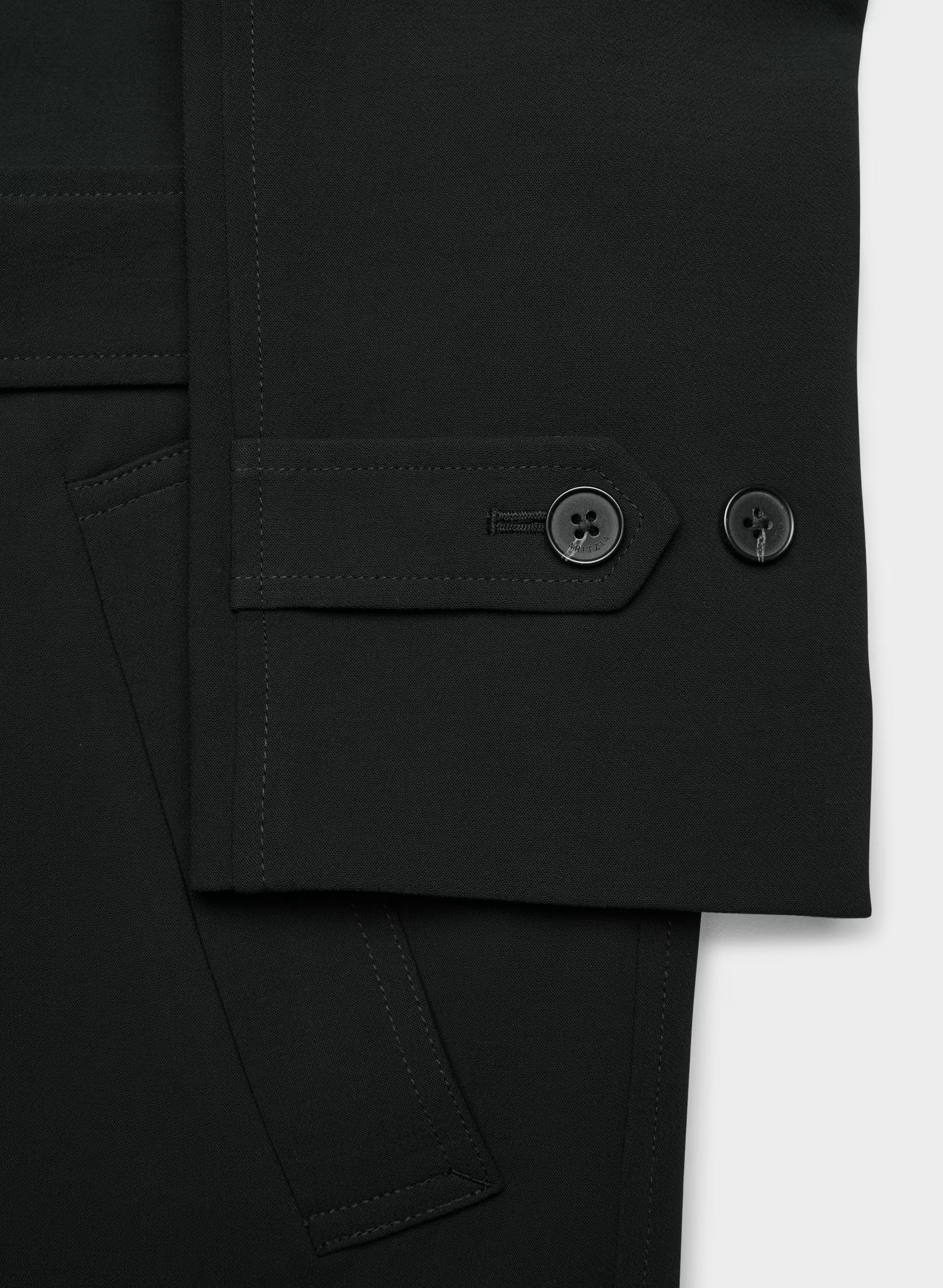 The Splendor Trench Coat - Crepette™ - BLACK
