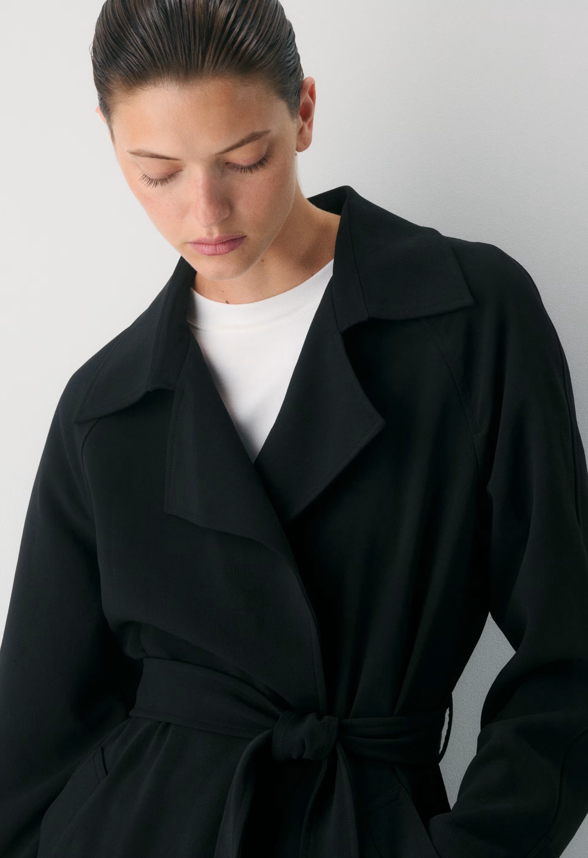 The Splendor Trench Coat - Crepette™ - BLACK
