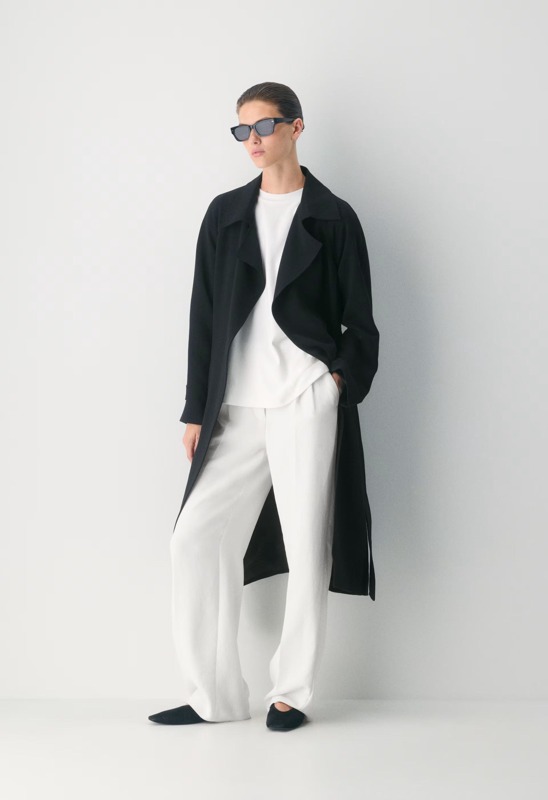 The Splendor Trench Coat - Crepette™ - BLACK