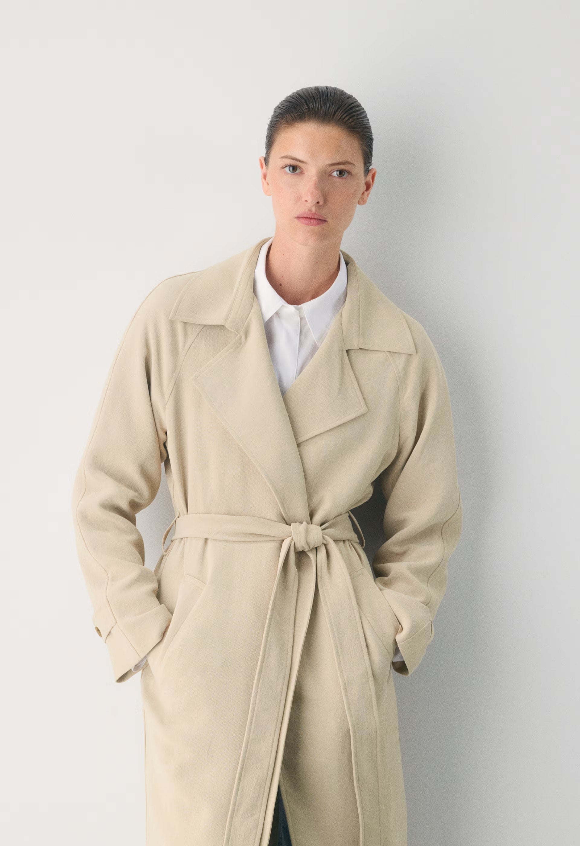 The Splendor Trench Coat - Crepette™ - MARCONA BEIGE