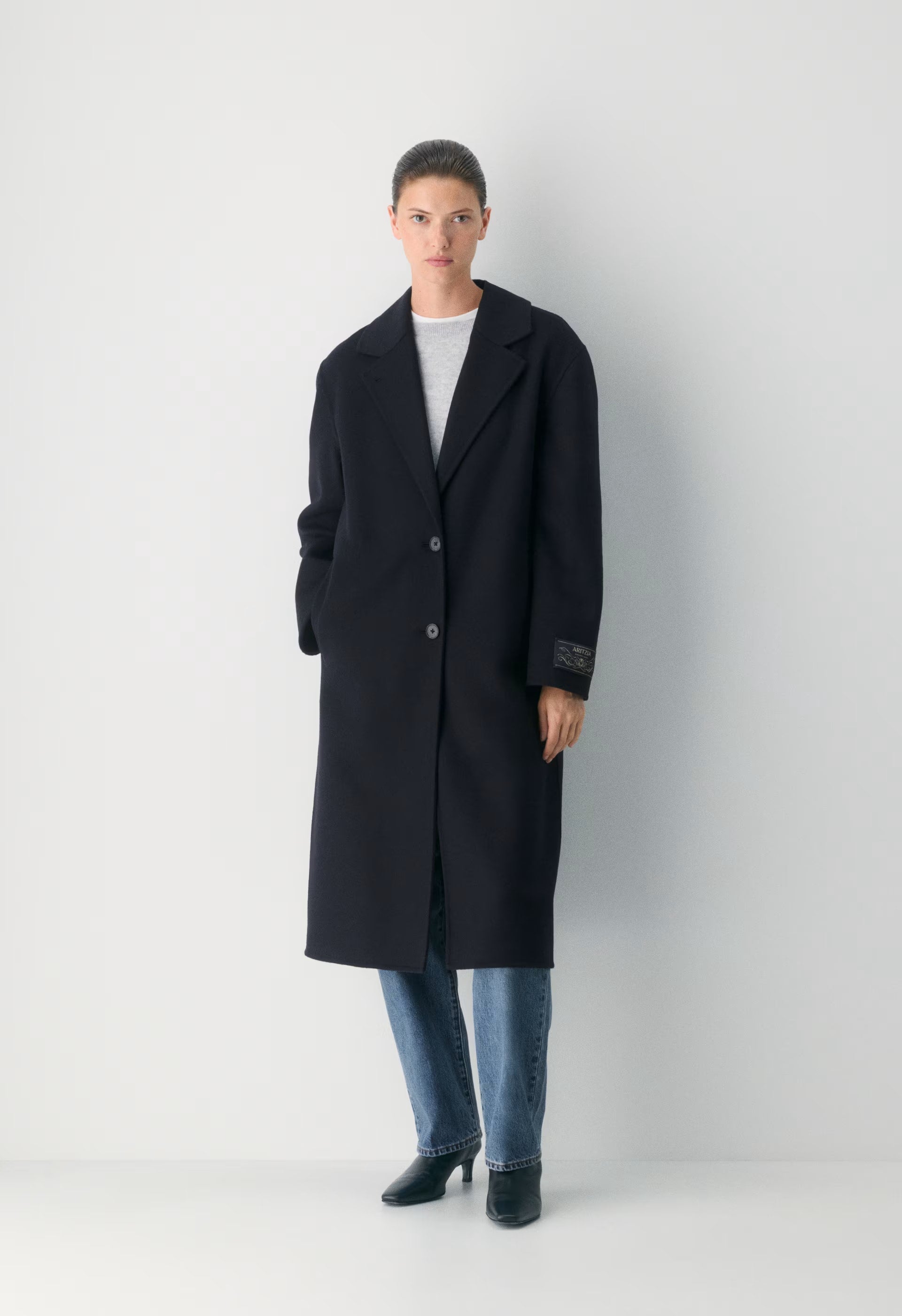 The Only Double-Faced Coat - Luxe (Re)Wool - DARK NIGHT NAVY