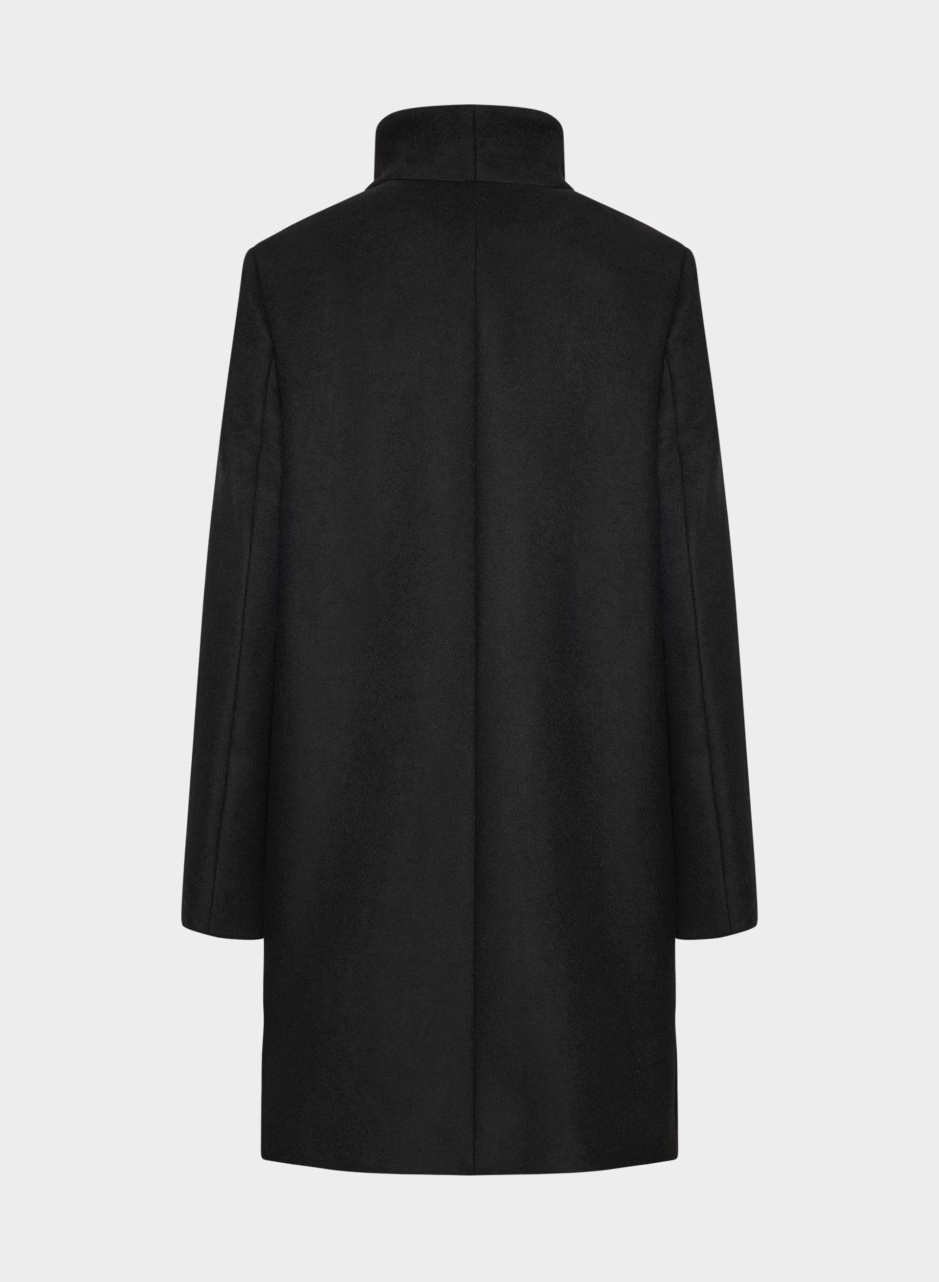 The Cocoon Coat - Luxe Wool Cashmere - BLACK