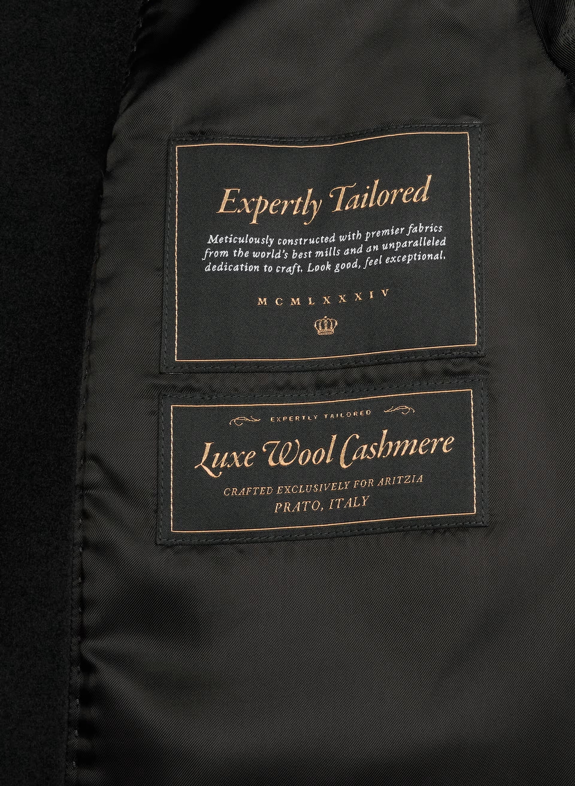 The Cocoon Coat - Luxe Wool Cashmere - BLACK