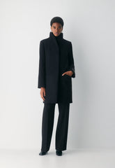 The Cocoon Coat - Luxe Wool Cashmere - BLACK
