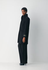 The Cocoon Coat - Luxe Wool Cashmere - BLACK
