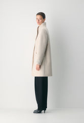 The Cocoon Coat - Luxe Wool Cashmere - HEATHER LIGHT OATMEAL