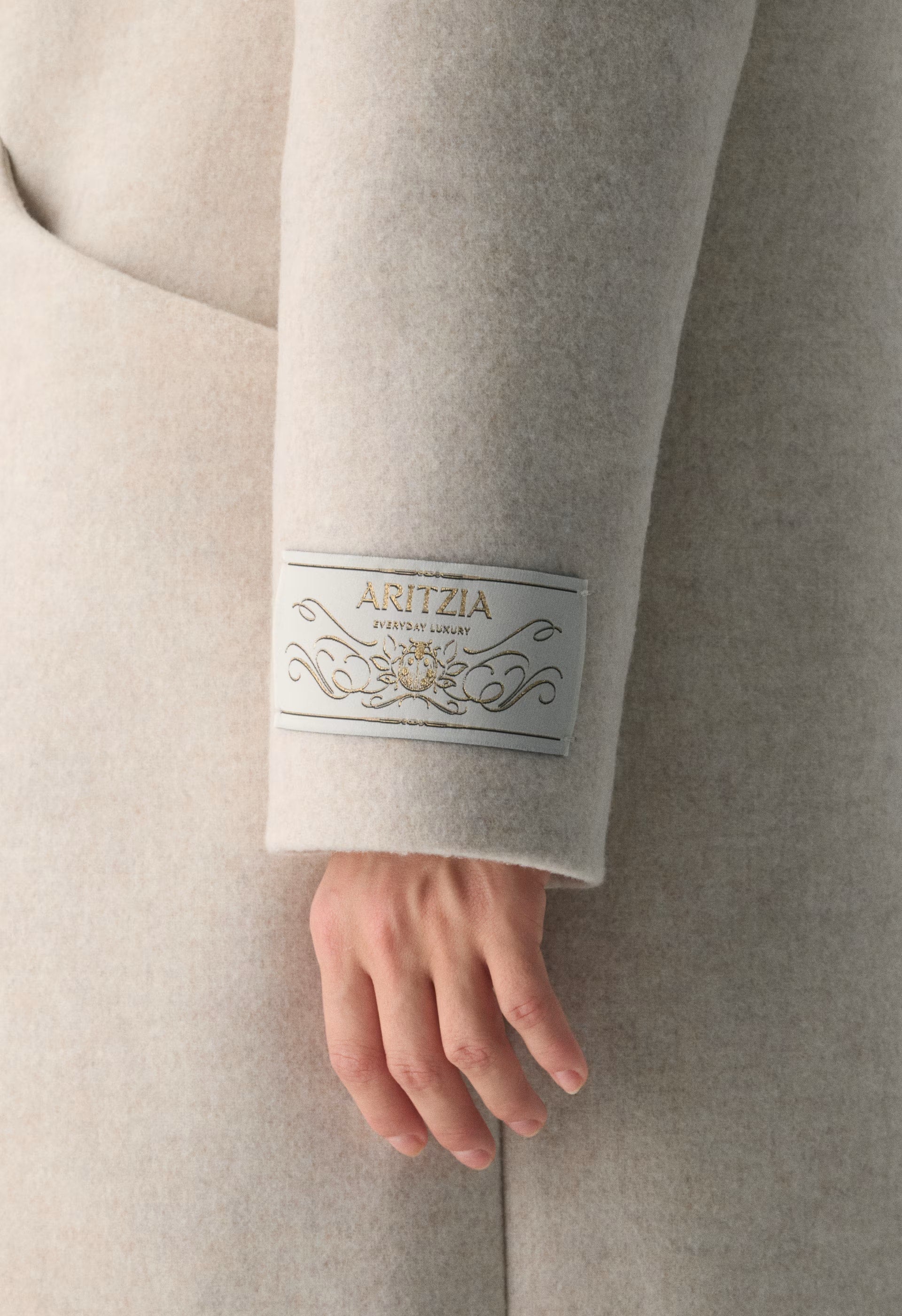 The Cocoon Coat - Luxe Wool Cashmere - HEATHER LIGHT OATMEAL
