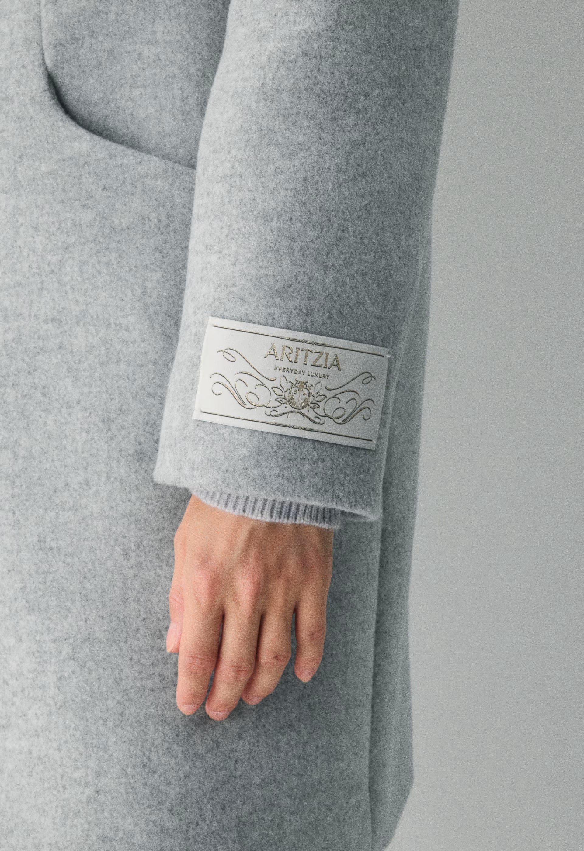 The Cocoon Coat - Luxe Wool Cashmere - HEATHER LIGHT GREY