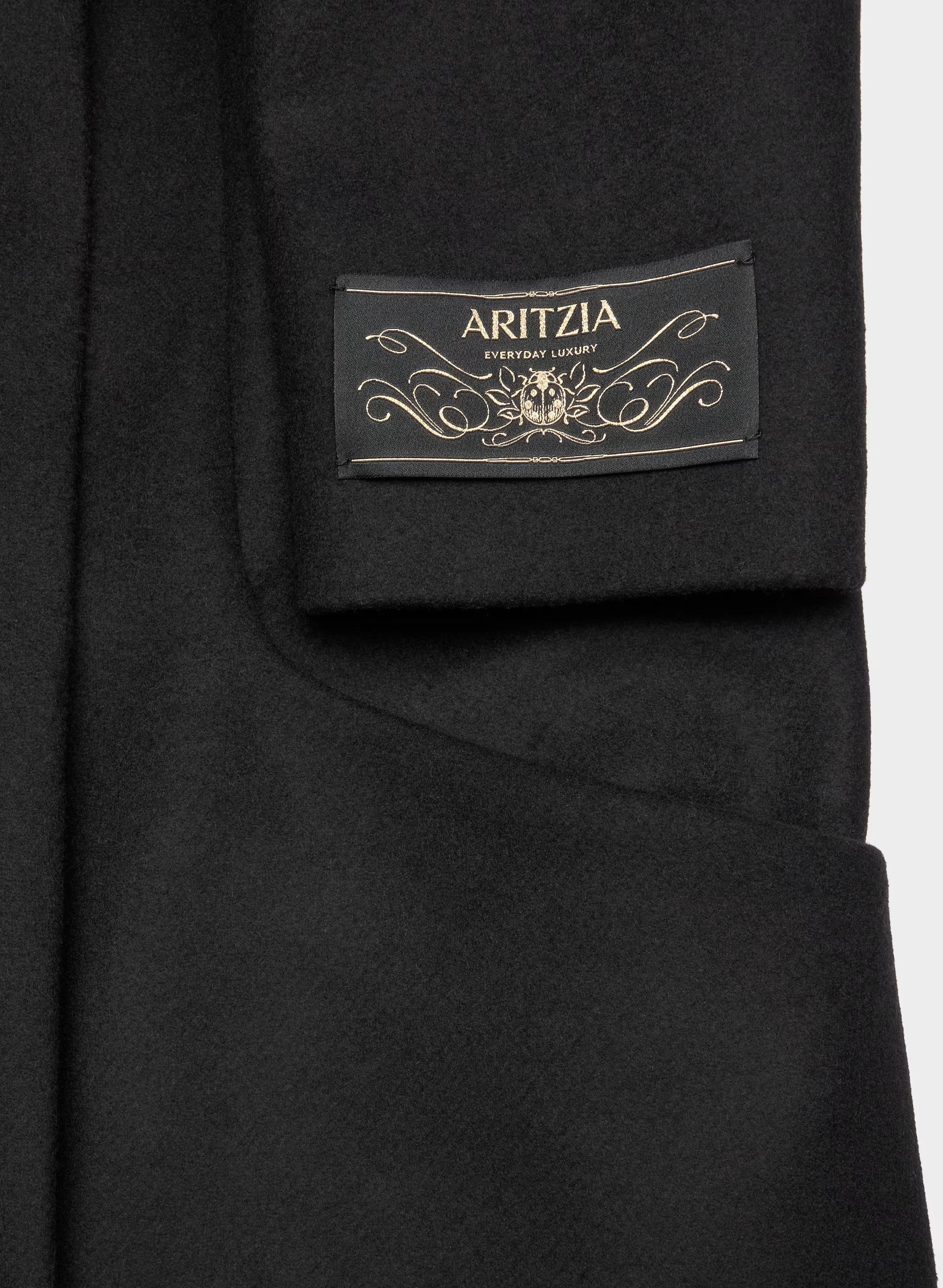 The Cocoon Long Coat - Luxe Wool Cashmere - BLACK