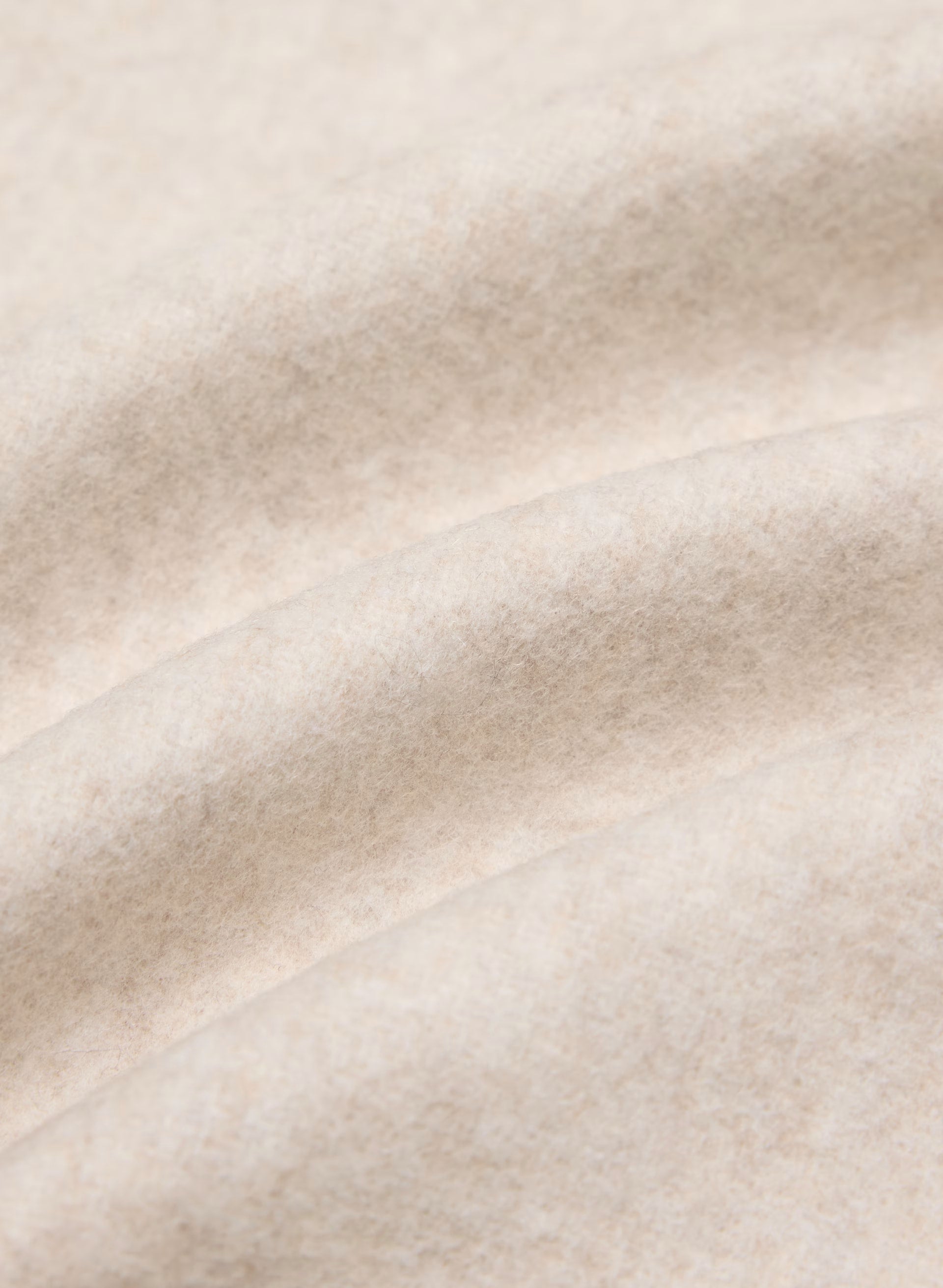 The Cocoon Long Coat - Luxe Wool Cashmere - HEATHER LIGHT OATMEAL