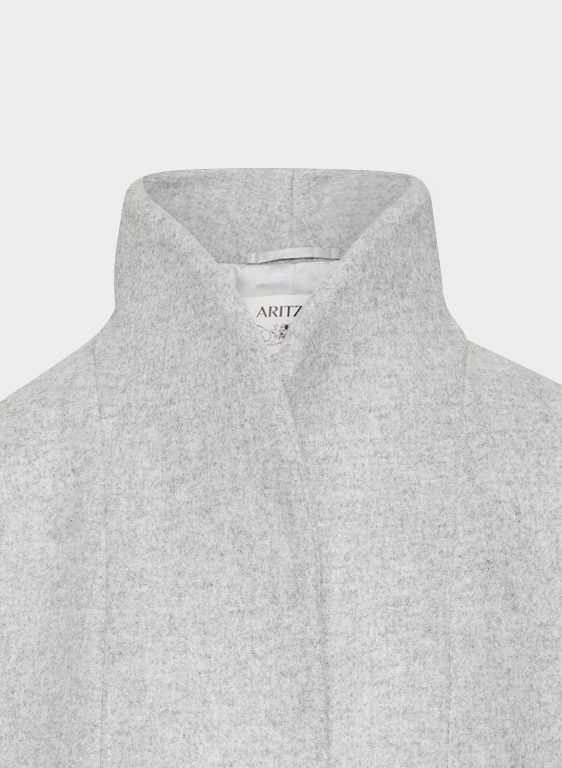 The Cocoon Long Coat - Luxe Wool Cashmere - HEATHER LIGHT GREY