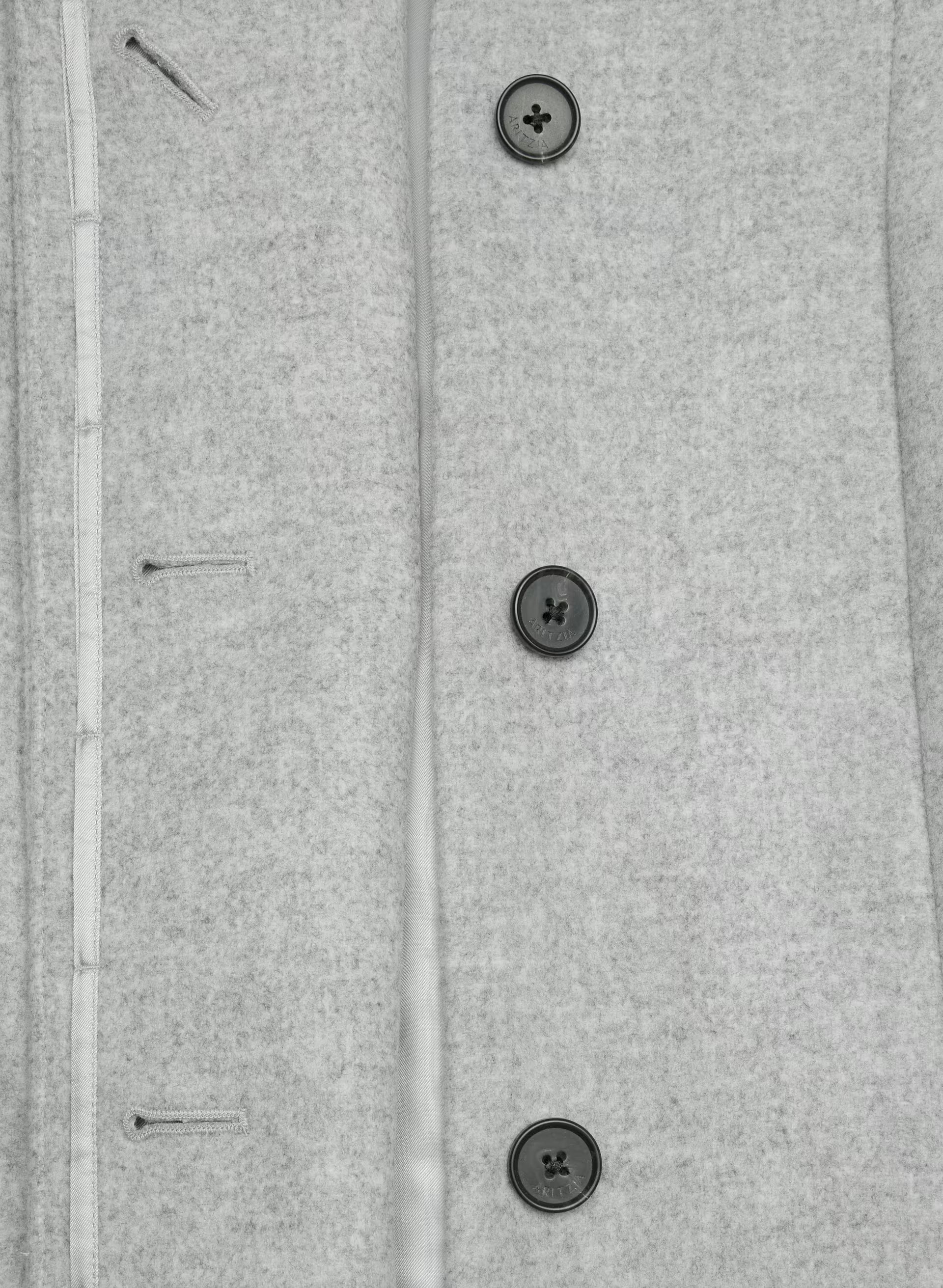 The Cocoon Long Coat - Luxe Wool Cashmere - HEATHER LIGHT GREY