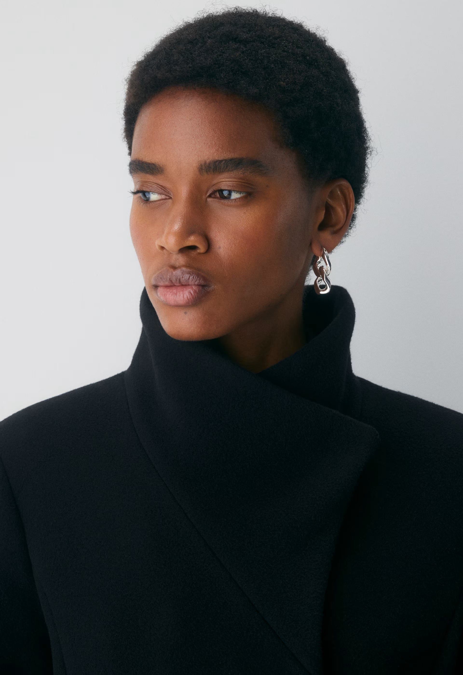 The Connor Long Coat - Soft Wool Cashmere - BLACK