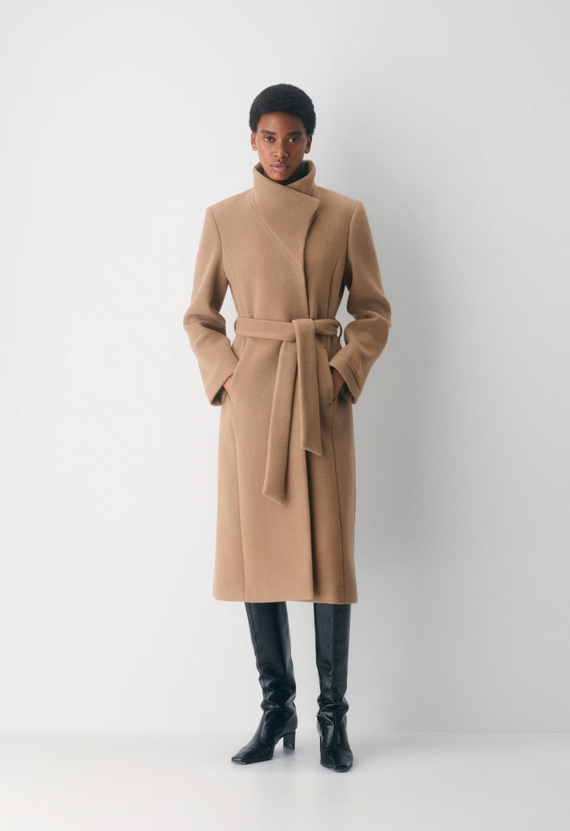 The Connor Long Coat - Soft Wool Cashmere - DARK BURGUNDY