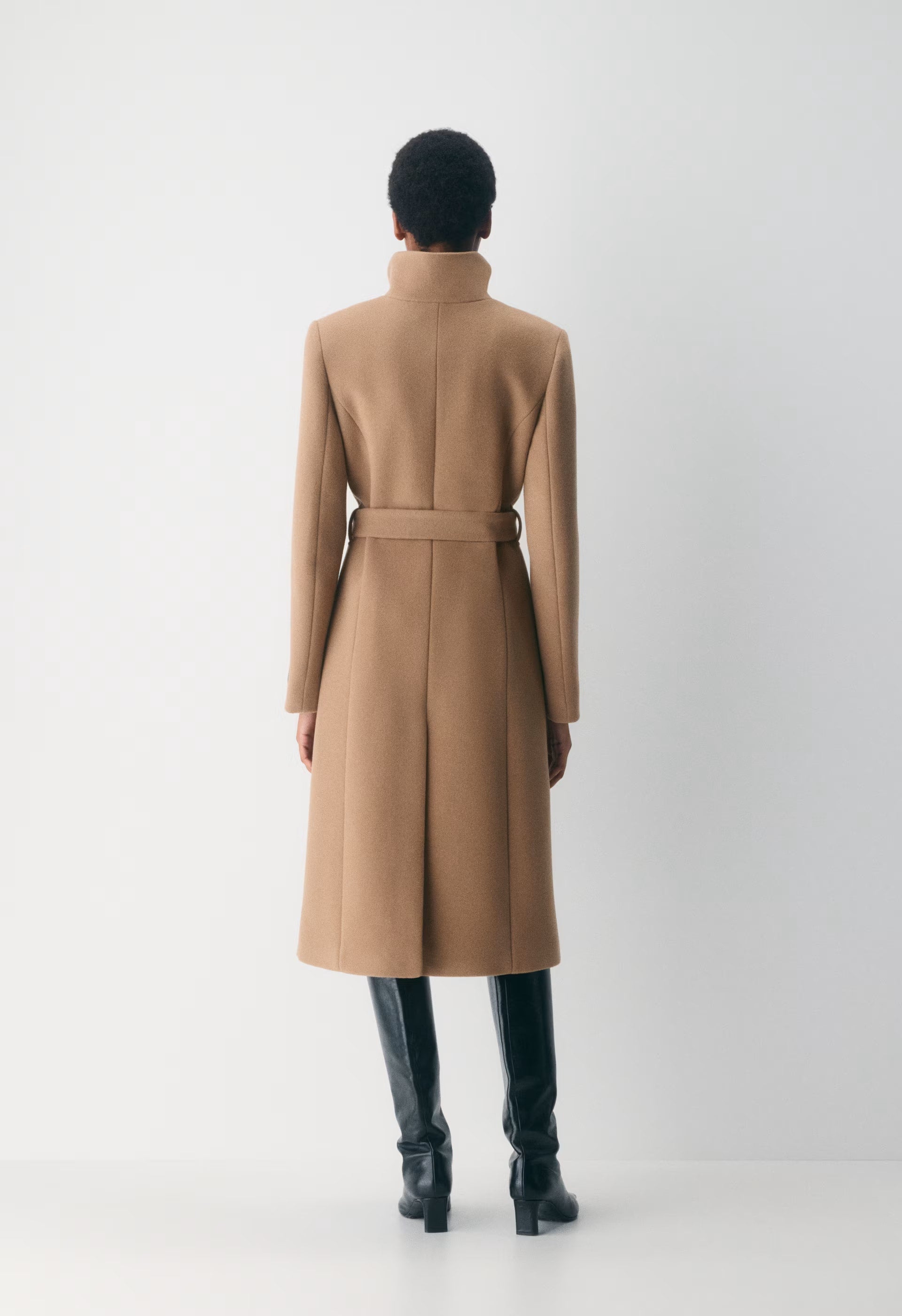 The Connor Long Coat - Soft Wool Cashmere - DARK BURGUNDY