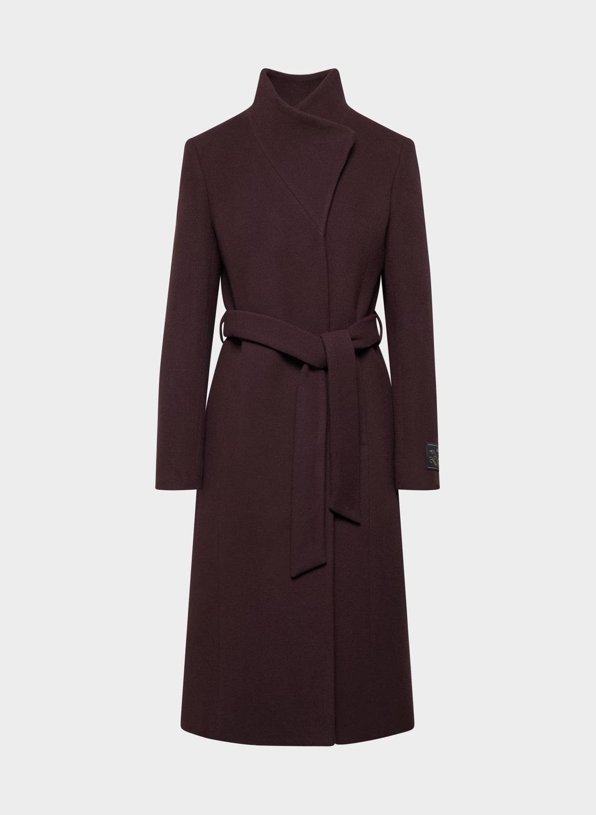 The Connor Long Coat - Soft Wool Cashmere - DARK BURGUNDY