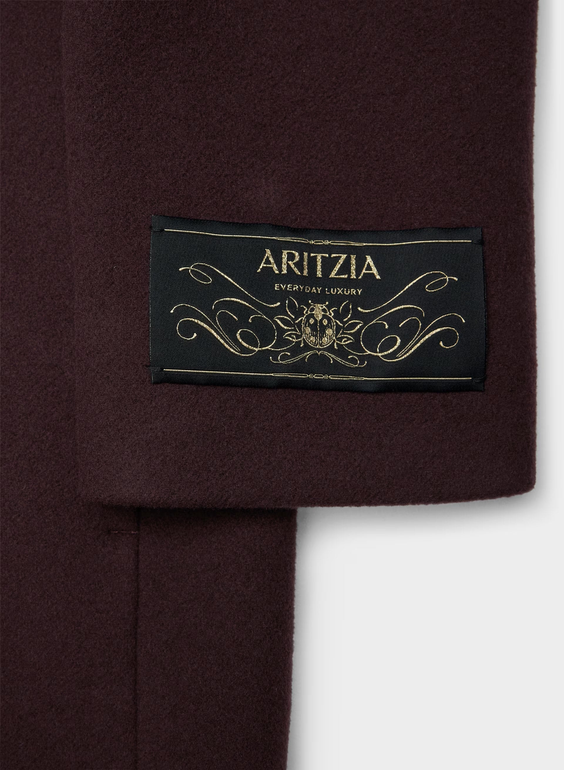 The Connor Long Coat - Soft Wool Cashmere - DARK BURGUNDY