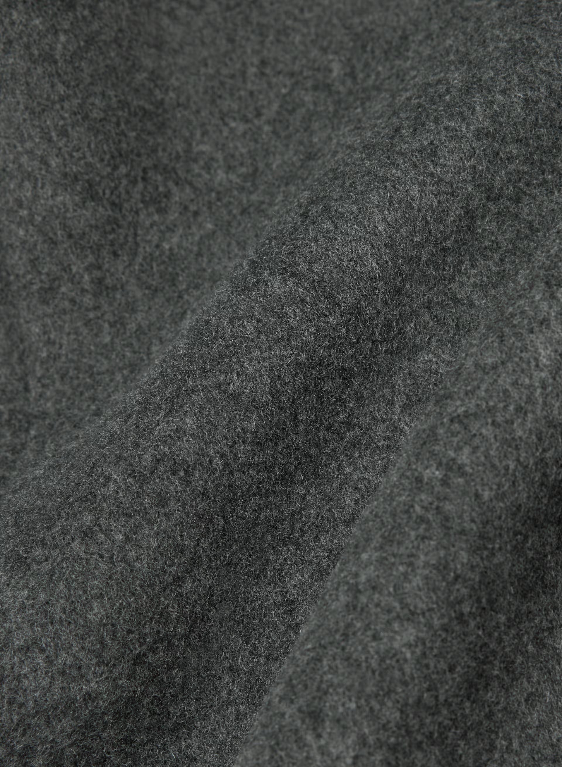 The Connor Long Coat - Soft Wool Cashmere - HEATHER CHARCOAL