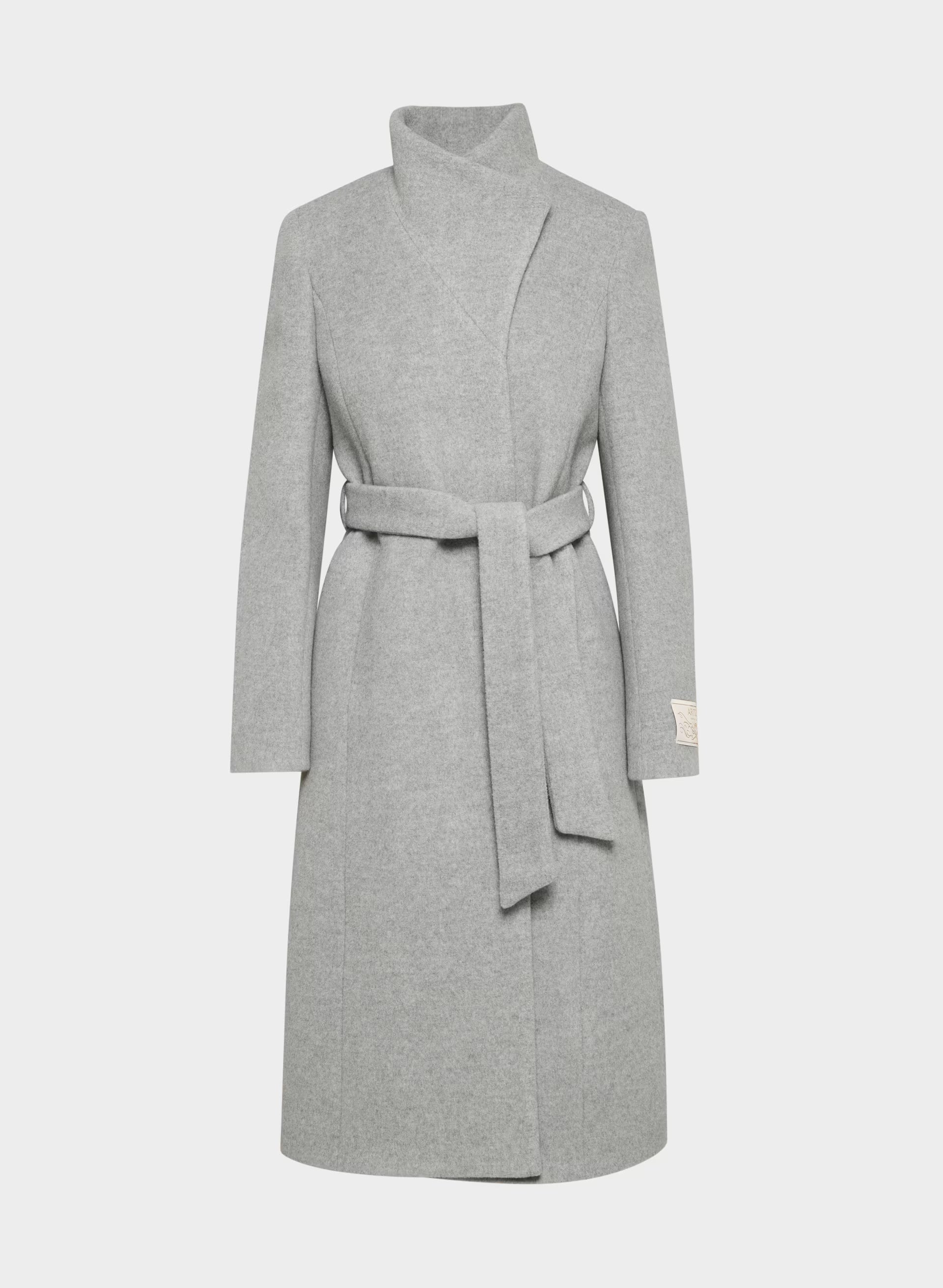 The Connor Long Coat - Soft Wool Cashmere - HEATHER LIGHT GREY