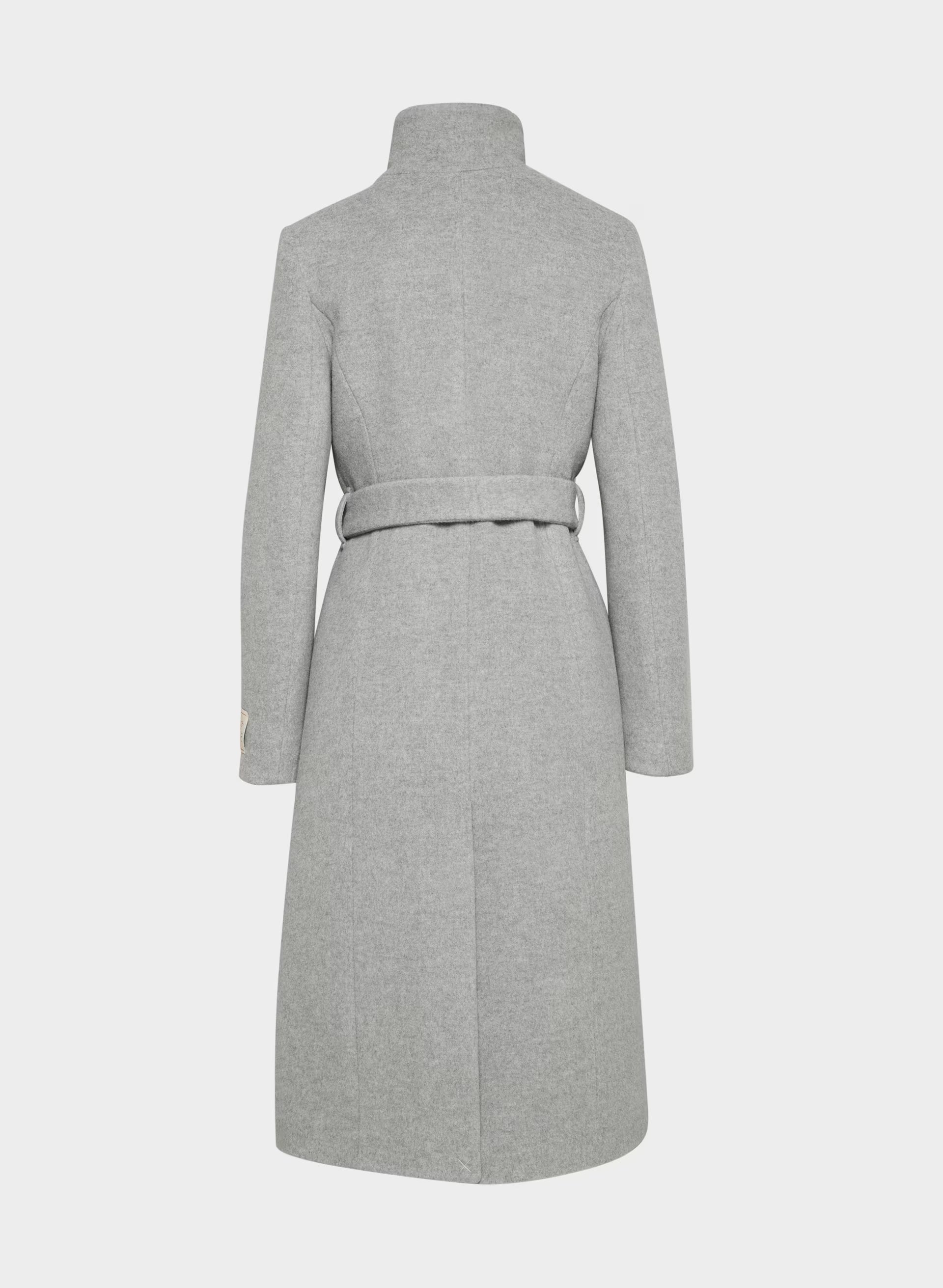 The Connor Long Coat - Soft Wool Cashmere - HEATHER LIGHT GREY