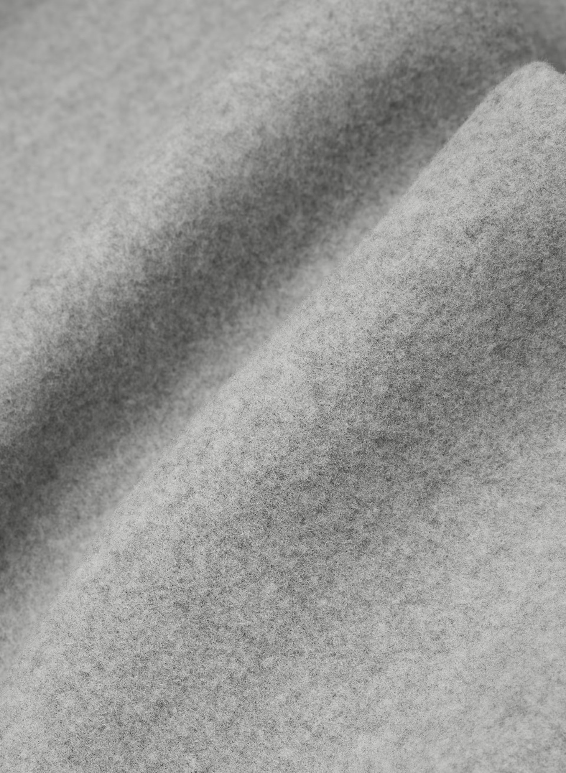 The Connor Long Coat - Soft Wool Cashmere - HEATHER LIGHT GREY