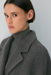 The Slouch™ Coat - Soft Wool Cashmere - HEATHER CHARCOAL