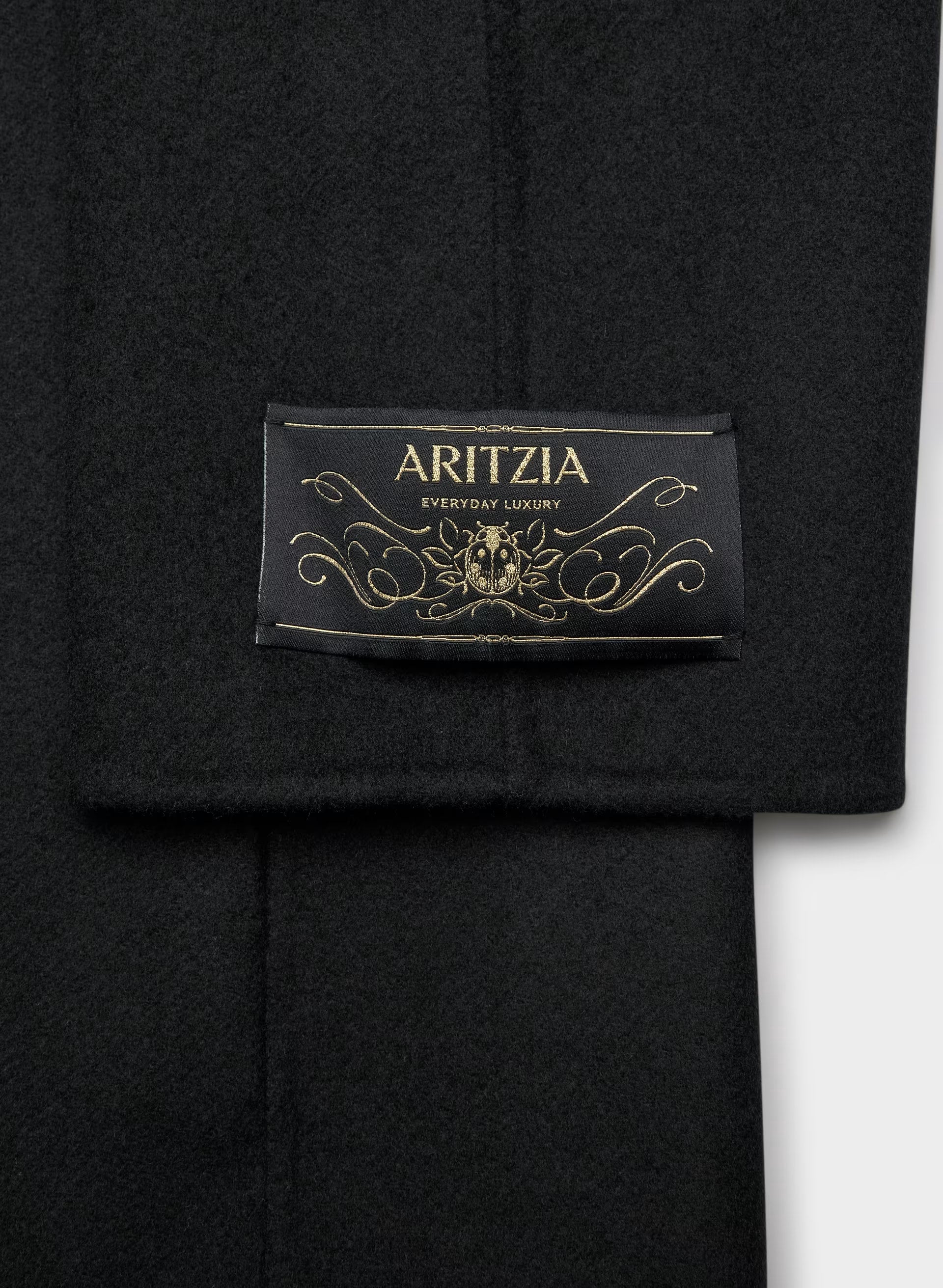 The Embrace Double-Faced Coat - Luxe (Re)Wool - BLACK