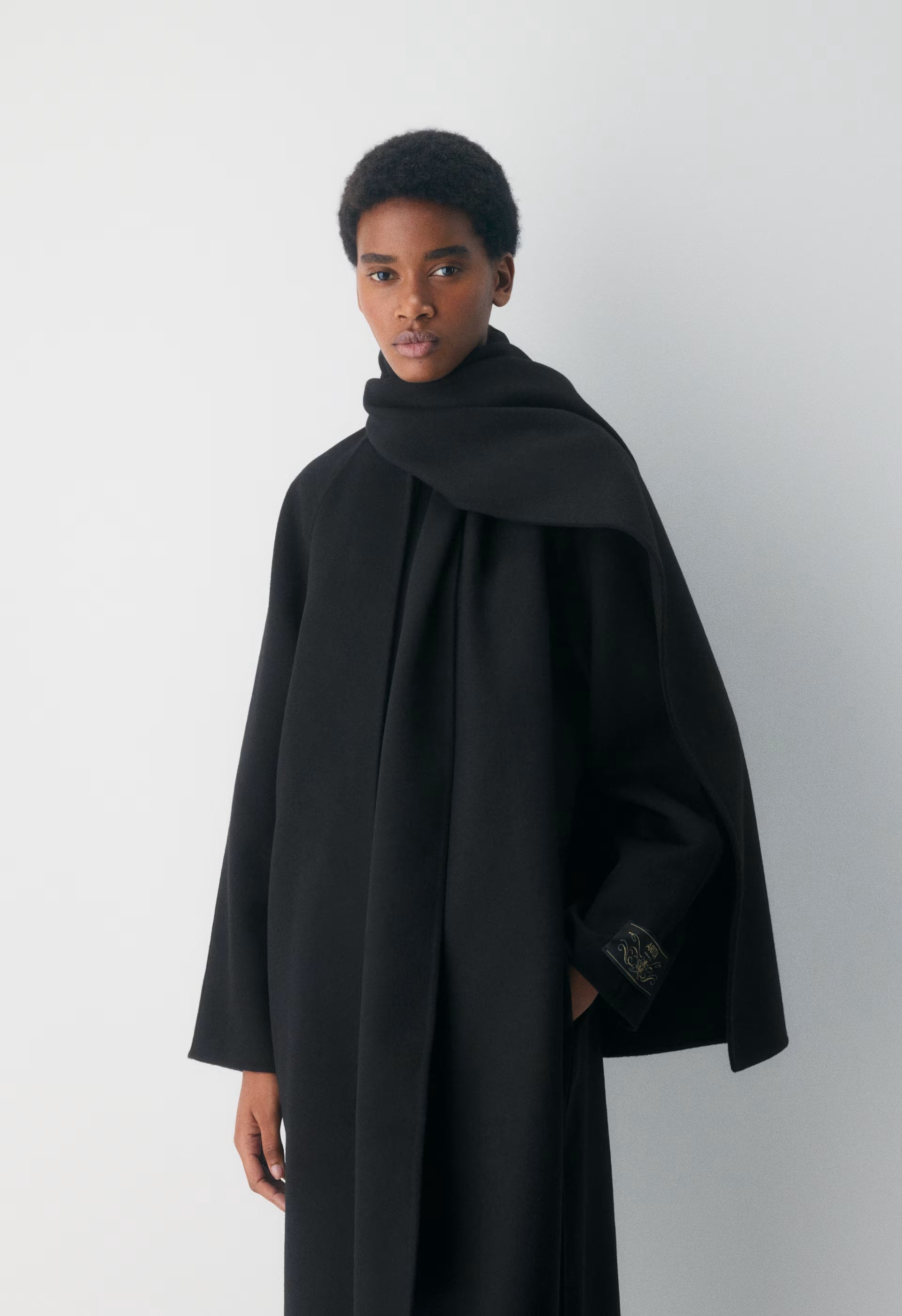The Embrace Double-Faced Coat - Luxe (Re)Wool - BLACK