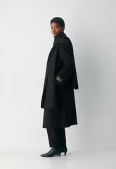 The Embrace Double-Faced Coat - Luxe (Re)Wool - BLACK