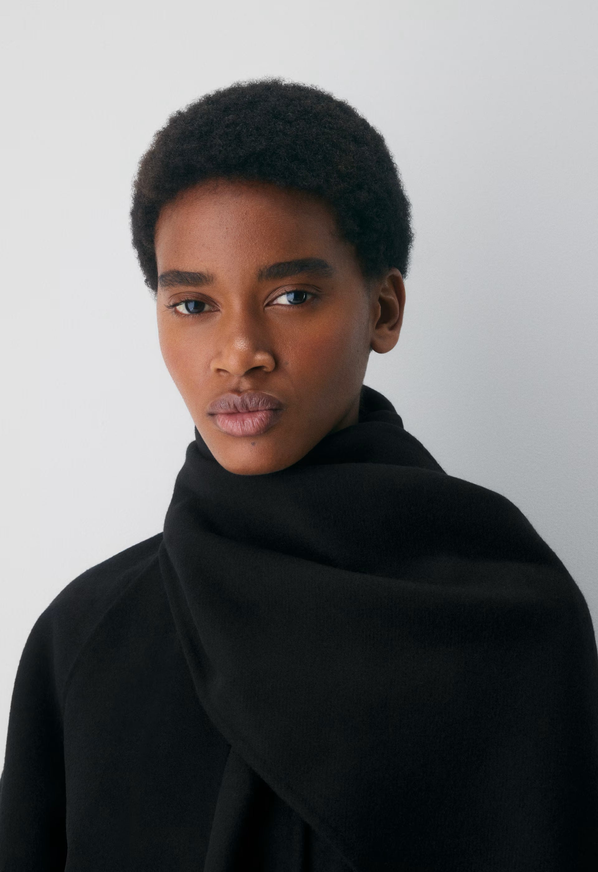 The Embrace Double-Faced Coat - Luxe (Re)Wool - BLACK
