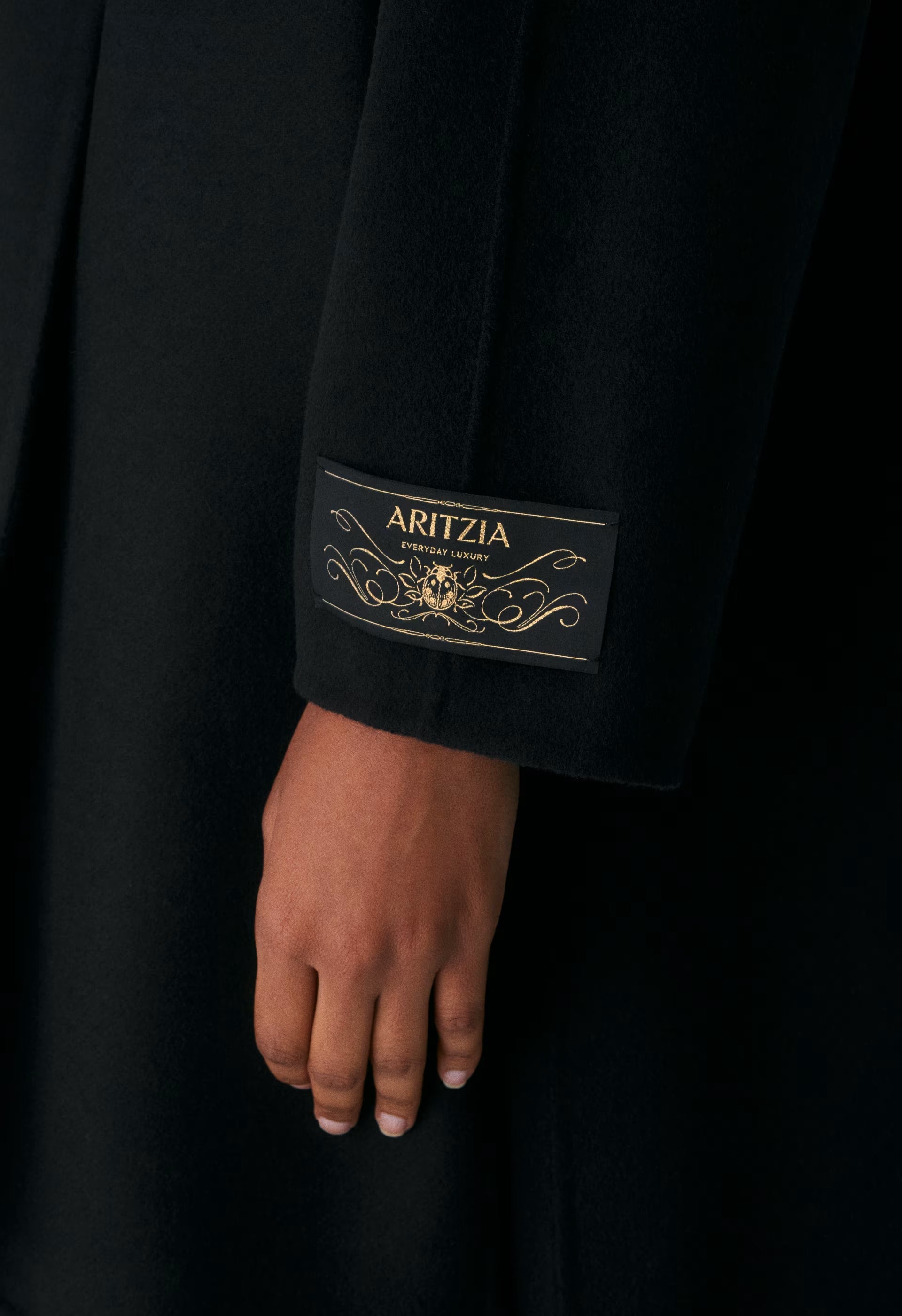 The Embrace Double-Faced Coat - Luxe (Re)Wool - BLACK
