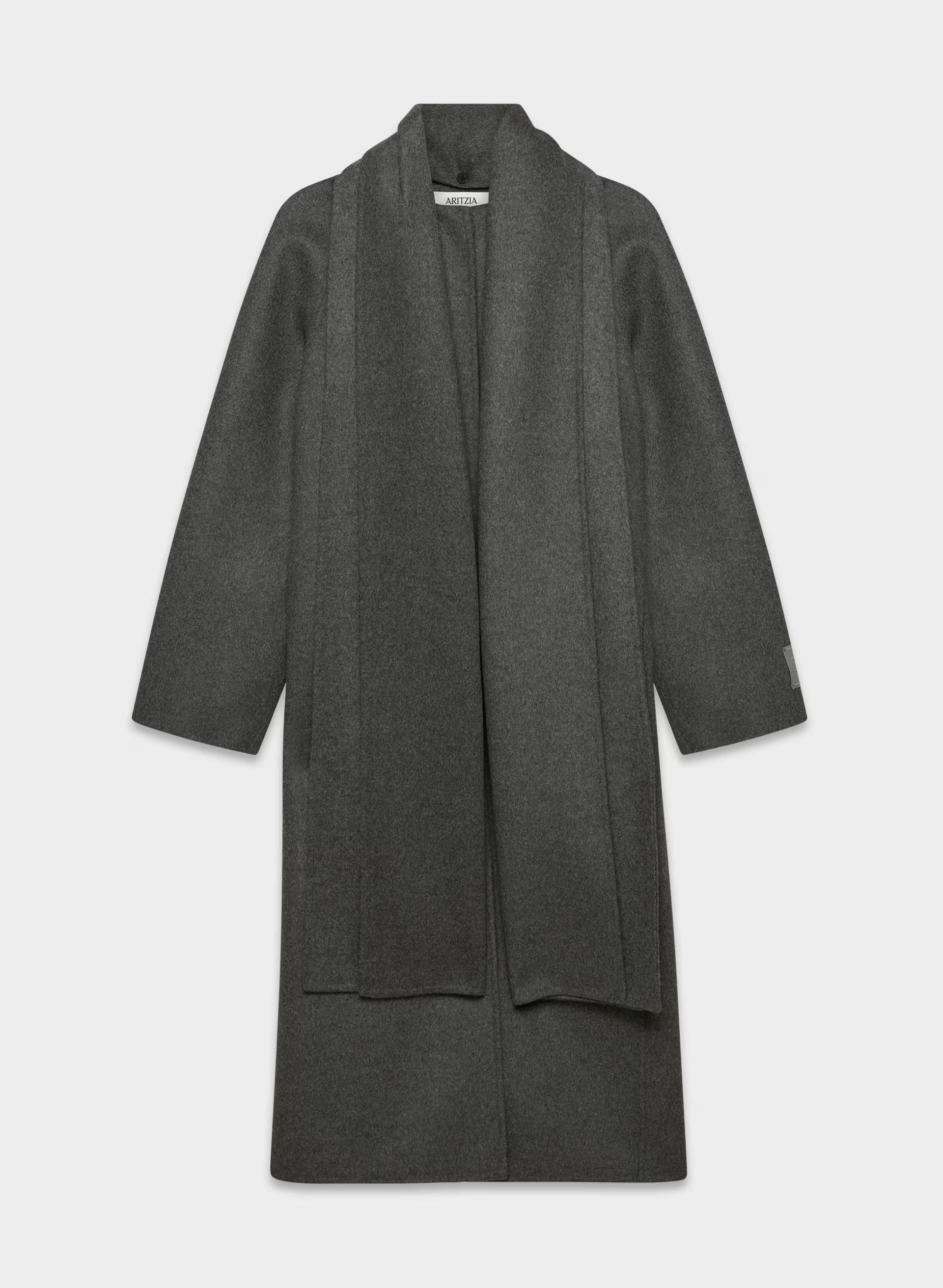 The Embrace Double-Faced Coat - Luxe (Re)Wool - HEATHER CHARCOAL