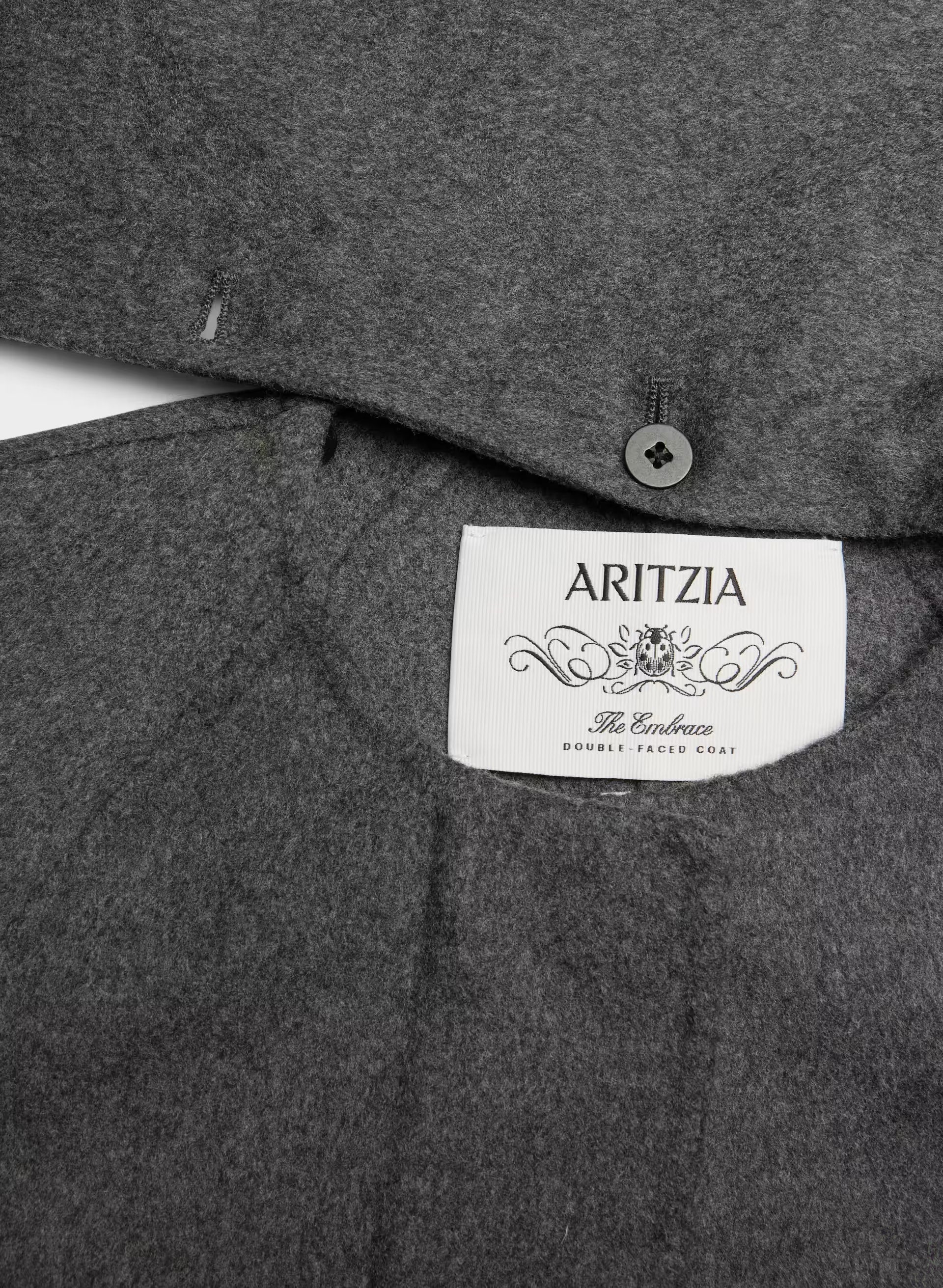 The Embrace Double-Faced Coat - Luxe (Re)Wool - HEATHER CHARCOAL