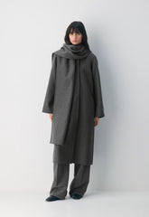 The Embrace Double-Faced Coat - Luxe (Re)Wool - HEATHER CHARCOAL