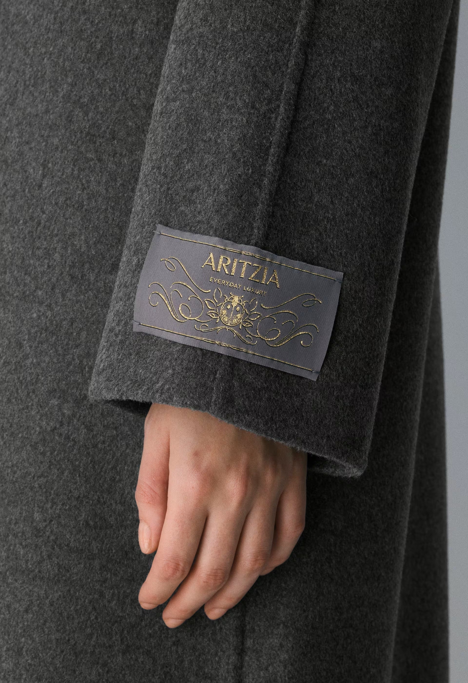 The Embrace Double-Faced Coat - Luxe (Re)Wool - HEATHER CHARCOAL