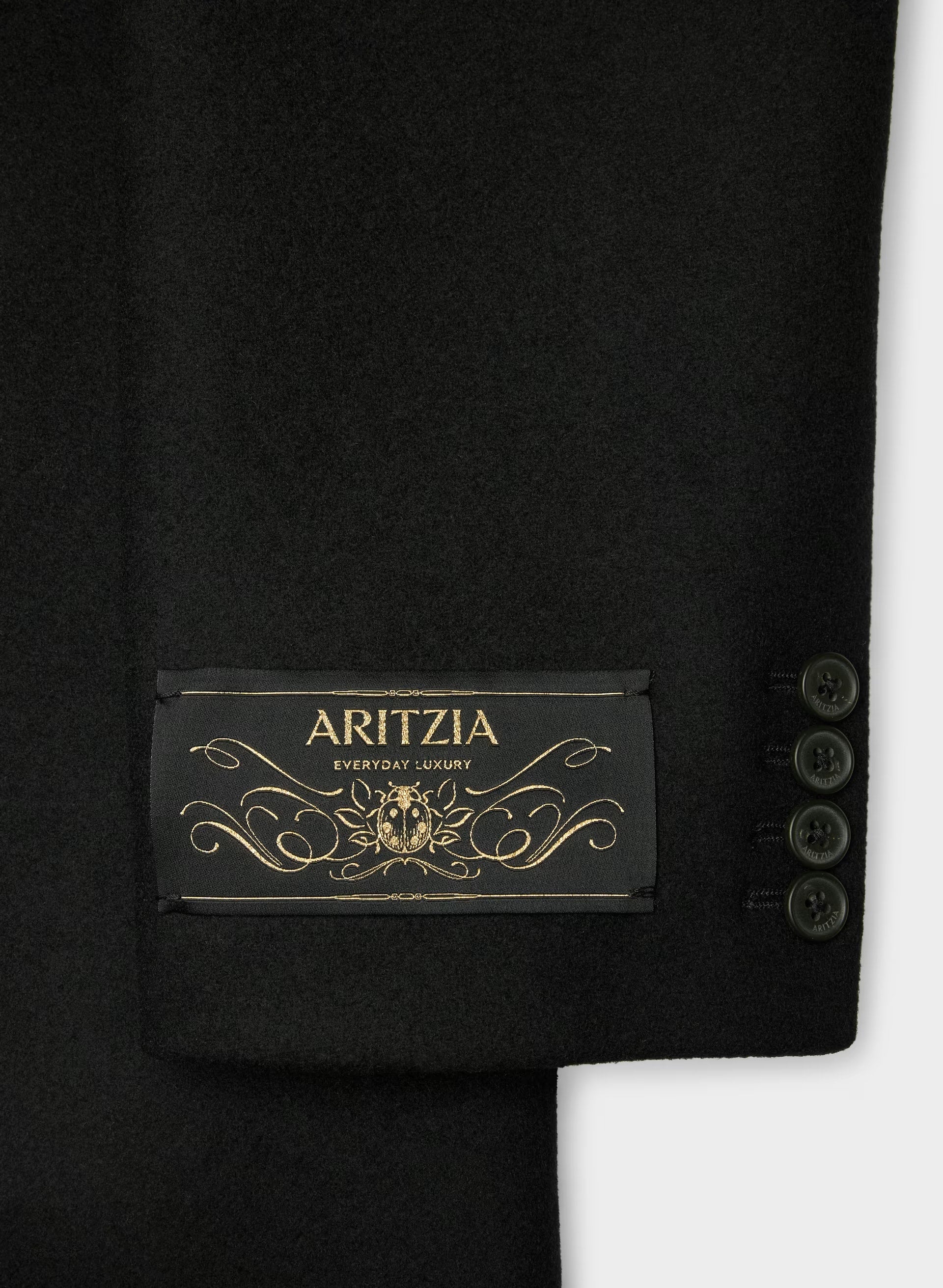 The Evening Coat - Luxe Wool Cashmere - BLACK