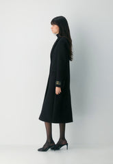 The Evening Coat - Luxe Wool Cashmere - BLACK