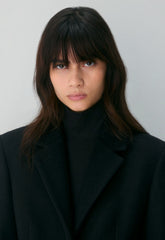 The Evening Coat - Luxe Wool Cashmere - BLACK